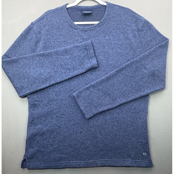crown & ivy Other - Crown & Ivy Sweater Fleece Pullover Heather Blue Crewneck | Men's Medium